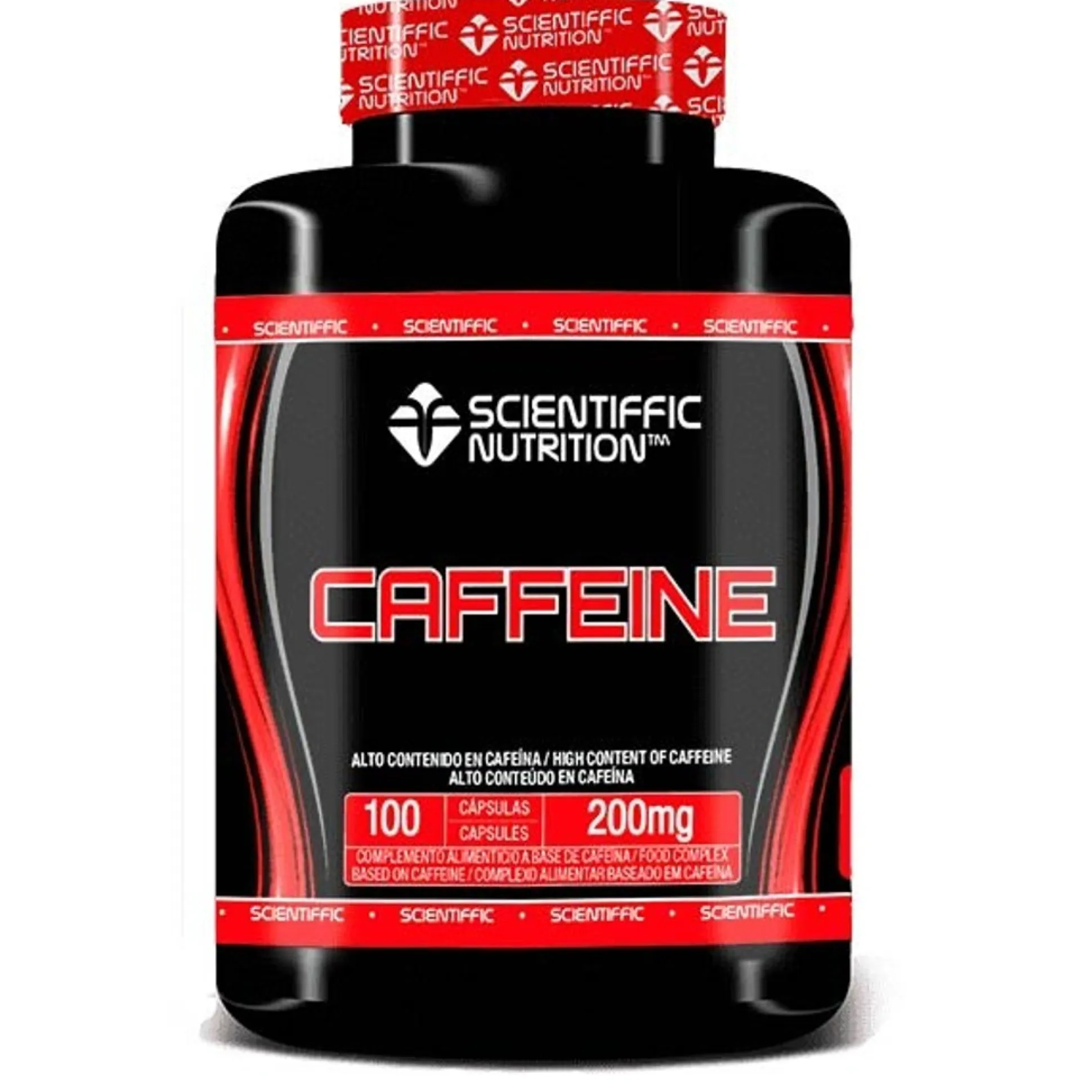 Scientiffic Nutrition Caffeine 200 Suplemento Energético A Base De Cafeína 100 Cápsulas