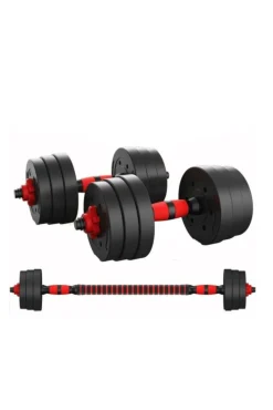 Set Mancuernas 2 En 1 + Barras Musculación -10kg