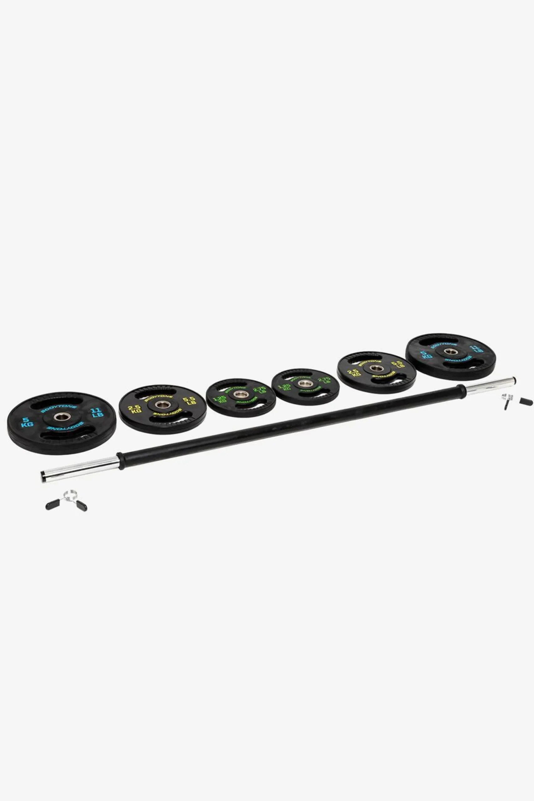 Set Pump Barra + Discos 17kg Bodytone