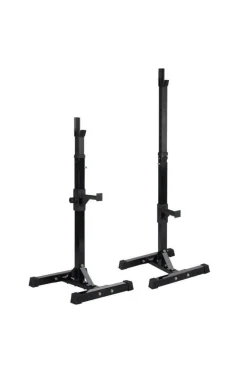 Soporte Rack De Pesas Para Musculación Separable Robusto Negro
