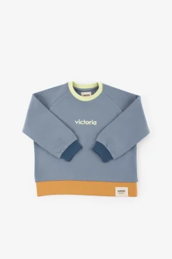 Sudadera De Felpa V. Things Con Combinación De Colores Y Perchado Interior
