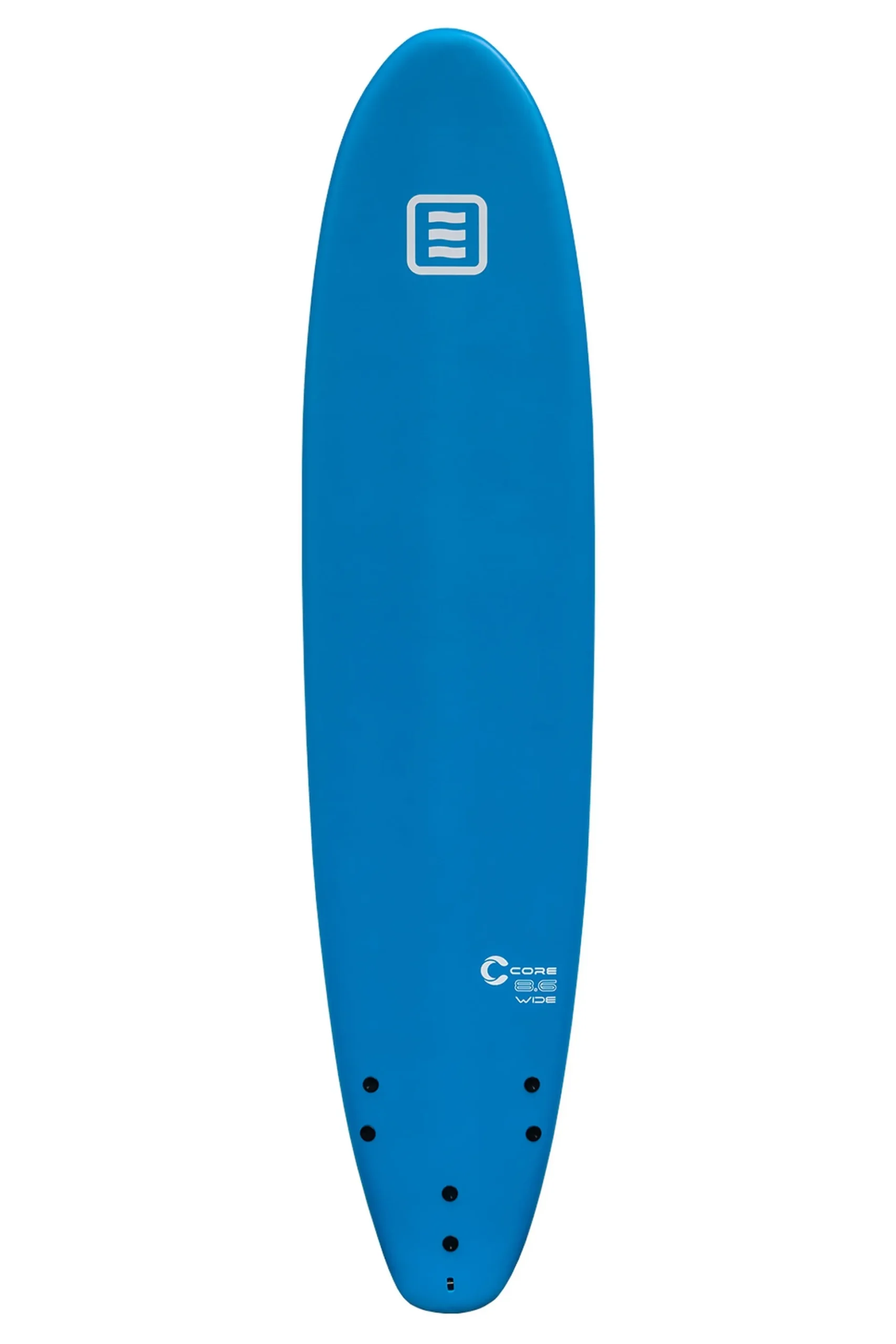 Tabla Surf Waterfall Core 8.6' Wide Azul + Leash + Quilhas