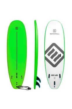Tabla Surf Waterfall One 7' Verde Lima 80l Principiante <90kg