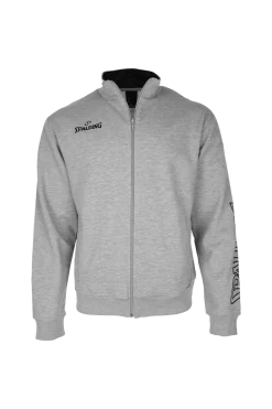 Team II Zipper Jacket Gris Melange Spalding