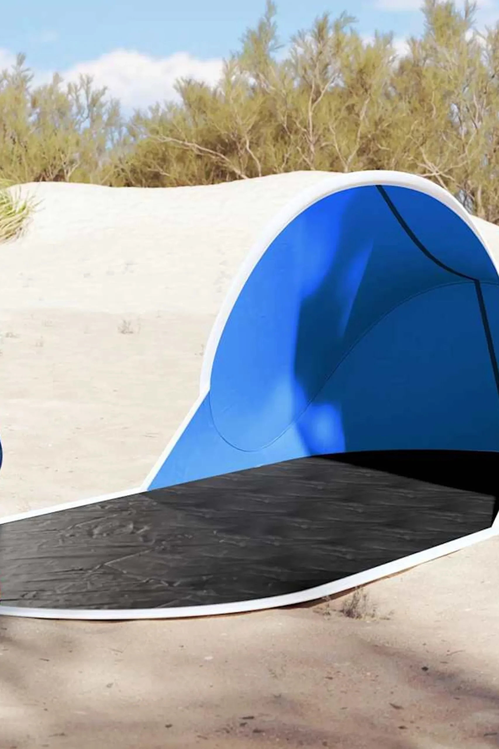 Tienda De Playa Pop-up Impermeable Vidaxl 190x80x60 CM