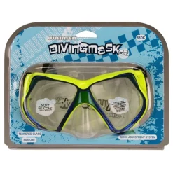 Waimea Máscara De Buceo De Silicona Amarillo/azul Cobalto 88dk