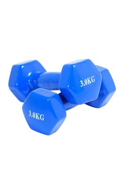 2x Mancuernas De 3kg Con Cubierta De Vinilo Ded