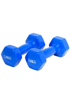 2x Mancuernas De 3kg Con Cubierta De Vinilo Ded