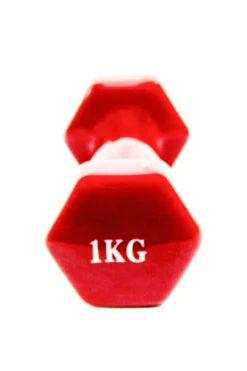 2x Mancuernas Pesas De 1kg Agarre Vinilo Suave Ejercicio Gimnasia Musculacion